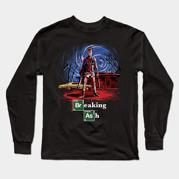 Breaking Ash Long Sleeve T-Shirt by Zascanauta